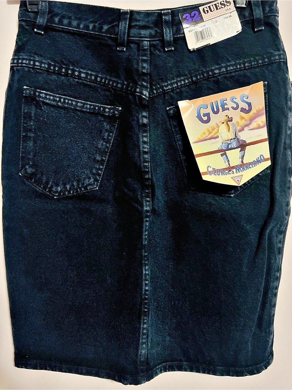 80s GUESS Denim Jean Skirt